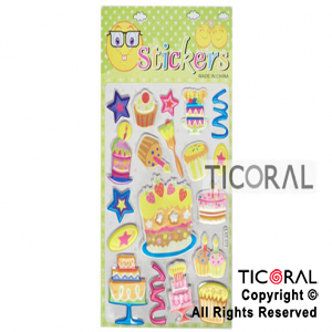 STICKER TORTAS Y CUPCAKE HS3539-2 x 12